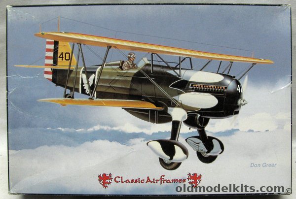 Classic Airframes 1/48 Curtiss P-6E Hawk - Plus Yellow Wing Decals - 17th Pursuit Sq 1932 or Group Commander 17th Pursuit Sq 1932, 444 plastic model kit